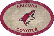 Arizona Coyotes 46" Team Color Oval Sign