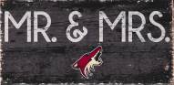 Arizona Coyotes 6" x 12" Mr. & Mrs. Sign
