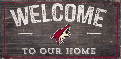 Arizona Coyotes 6&quot; x 12&quot; Welcome Sign