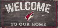 Arizona Coyotes 6" x 12" Welcome Sign