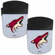 Arizona Coyotes Chip Clip Magnet with Bottle Opener - 2 Pack