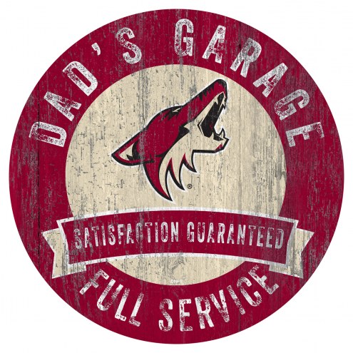 Arizona Coyotes Dad's Garage Sign