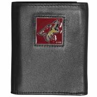 Arizona Coyotes Deluxe Leather Tri-fold Wallet in Gift Box