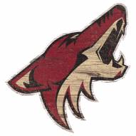 Arizona Coyotes Distressed Logo Cutout Sign
