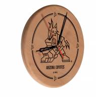 Arizona Coyotes Laser Engraved Wood Clock
