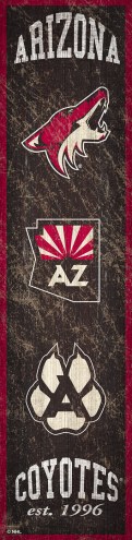 Arizona Coyotes Heritage Banner Vertical Sign
