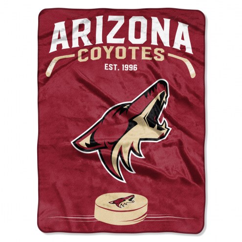 Arizona Coyotes Inspired Plush Raschel Blanket
