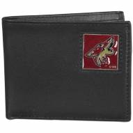 Arizona Coyotes Leather Bi-fold Wallet in Gift Box