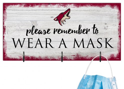 Arizona Coyotes Please Wear Your Mask Sign