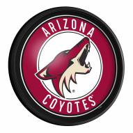 Arizona Coyotes Round Slimline Lighted Wall Sign