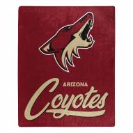 Arizona Coyotes Signature Raschel Throw Blanket