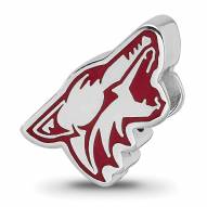 Arizona Coyotes Sterling Silver Enameled Bead