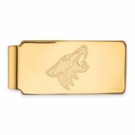 Arizona Coyotes Sterling Silver Gold Plated Money Clip