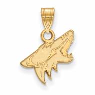 Arizona Coyotes Sterling Silver Gold Plated Small Pendant