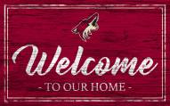 Arizona Coyotes Team Color Welcome Sign