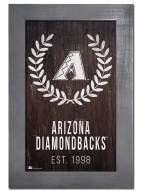 Arizona Diamondbacks 11" x 19" Laurel Wreath Framed Sign