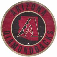 Arizona Diamondbacks 12" Circle with State Sign