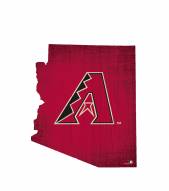 Arizona Diamondbacks 12" Team Color Logo State Sign