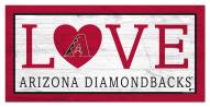 Arizona Diamondbacks 6" x 12" Love Sign