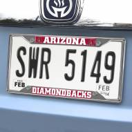 Arizona Diamondbacks Chrome Metal License Plate Frame