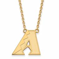 Arizona Diamondbacks Sterling Silver Gold Plated Large Pendant Necklace