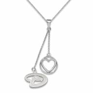 Arizona Diamondbacks Sterling Silver Heart Necklace