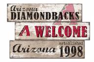 Arizona Diamondbacks Welcome 3 Plank Sign