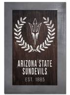 Arizona State Sun Devils 11" x 19" Laurel Wreath Framed Sign