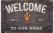 Arizona State Sun Devils 11" x 19" Welcome to Our Home Sign
