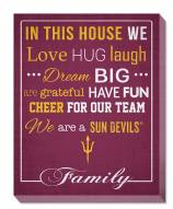 Arizona State Sun Devils 16" x 20" In This House Canvas Print