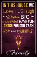 Arizona State Sun Devils 17" x 26" In This House Sign