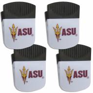 Arizona State Sun Devils 4 Pack Chip Clip Magnet with Bottle Opener