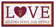 Arizona State Sun Devils 6" x 12" Love Sign