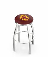 Arizona State Sun Devils Chrome Swivel Bar Stool with Accent Ring