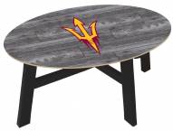 Arizona State Sun Devils Distressed Wood Coffee Table