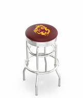 Arizona State Sun Devils Double Ring Swivel Barstool with Ribbed Accent Ring