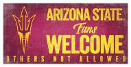 Arizona State Sun Devils Fans Welcome Sign