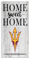 Arizona State Sun Devils Home Sweet Home Whitewashed 6" x 12" Sign