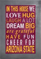 Arizona State Sun Devils In This House 11" x 19" Framed Sign