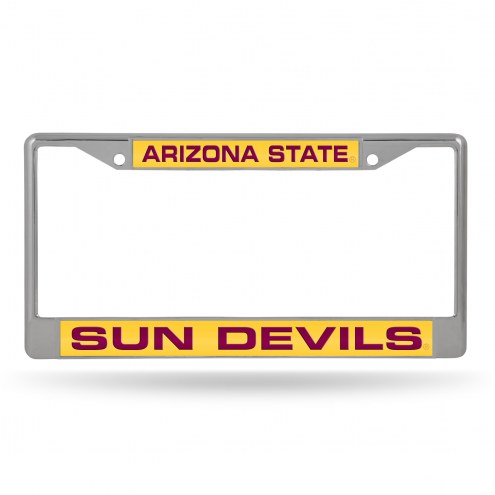 Arizona State Sun Devils Laser Chrome License Plate Frame