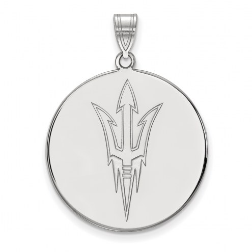 Arizona State Sun Devils NCAA Sterling Silver Extra Large Disc Pendant