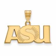 Arizona State Sun Devils NCAA Sterling Silver Gold Plated Large Pendant