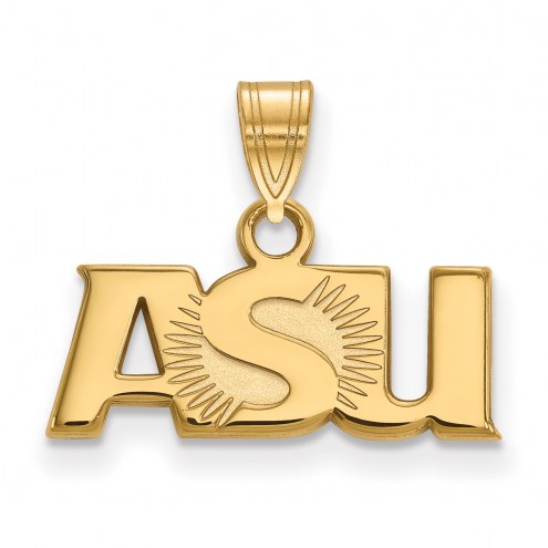 Arizona State Sun Devils NCAA Sterling Silver Gold Plated Small Pendant
