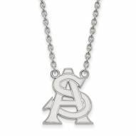 Arizona State Sun Devils NCAA Sterling Silver Large Pendant Necklace