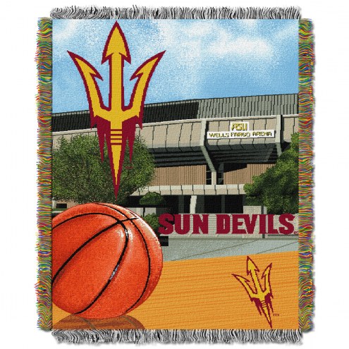 Arizona State Sun Devils NCAA Woven Tapestry Throw Blanket