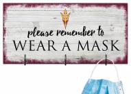 Arizona State Sun Devils Please Wear Your Mask Sign