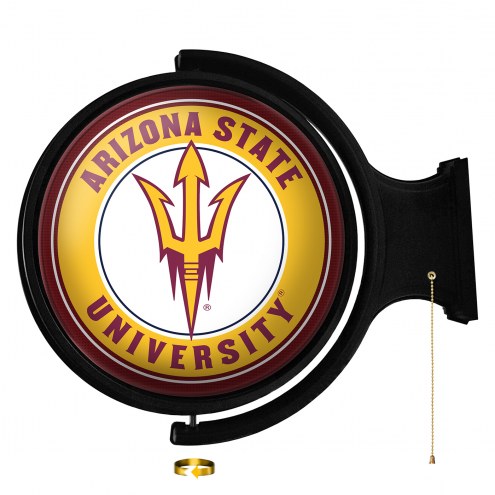 Arizona State Sun Devils Round Rotating Lighted Wall Sign