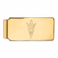 Arizona State Sun Devils Sterling Silver Gold Plated Money Clip