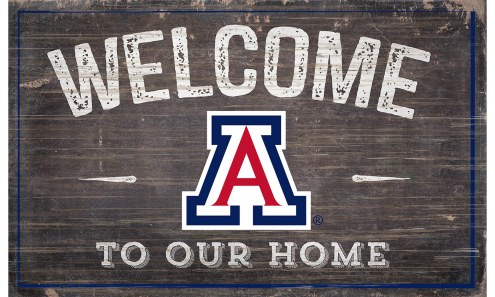 Arizona Wildcats 11&quot; x 19&quot; Welcome to Our Home Sign