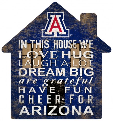 Arizona Wildcats 12&quot; House Sign